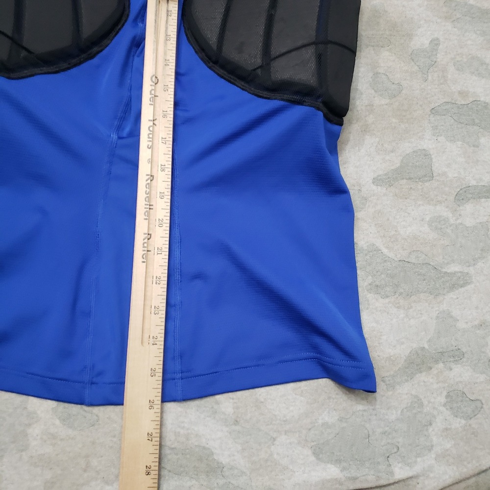 Nike Pro Tank Shirt Men Small Blue Padded Football Compression Sleeveless - Picture 10 of 12